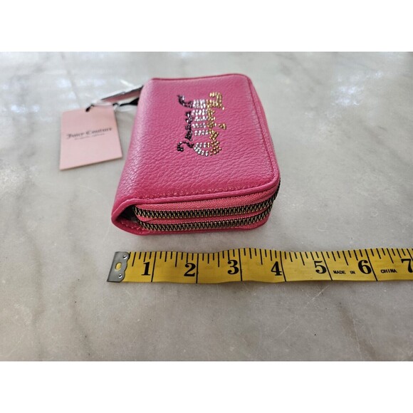 JUICY COUTURE HOT PINK DOUBLE ZIP AROUND WALLET, *NEW WITH TAGS!* - Picture 10 of 12